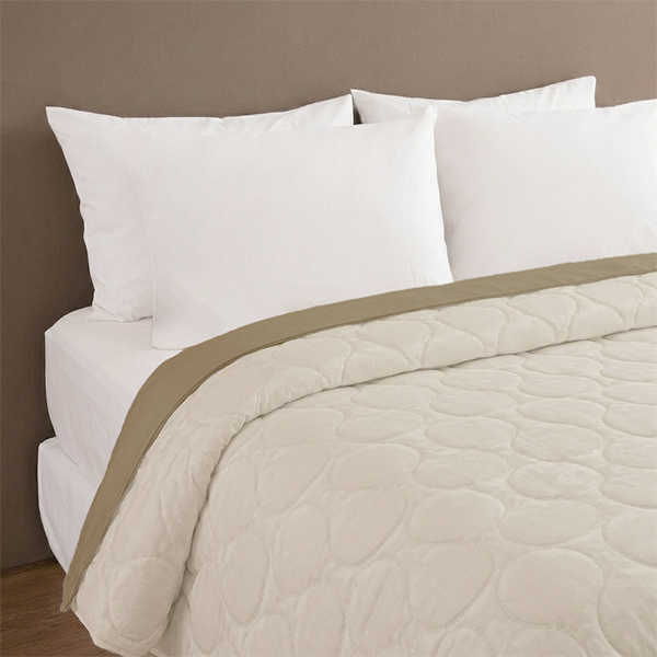 COBERTOR ACOLCHADA/O DREAMING BEIGE - 2.5 PLZ