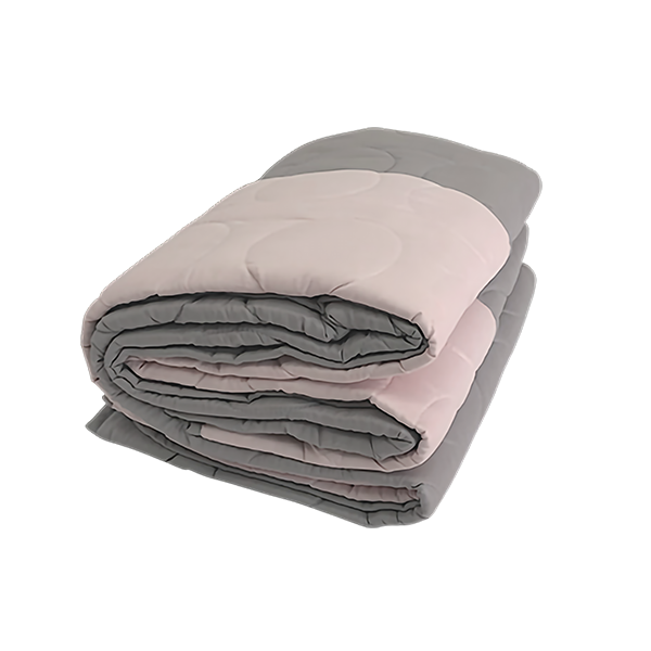 COBERTOR ACOLCHADA/O DREAMING ROSADO GRIS - 2 PLZ